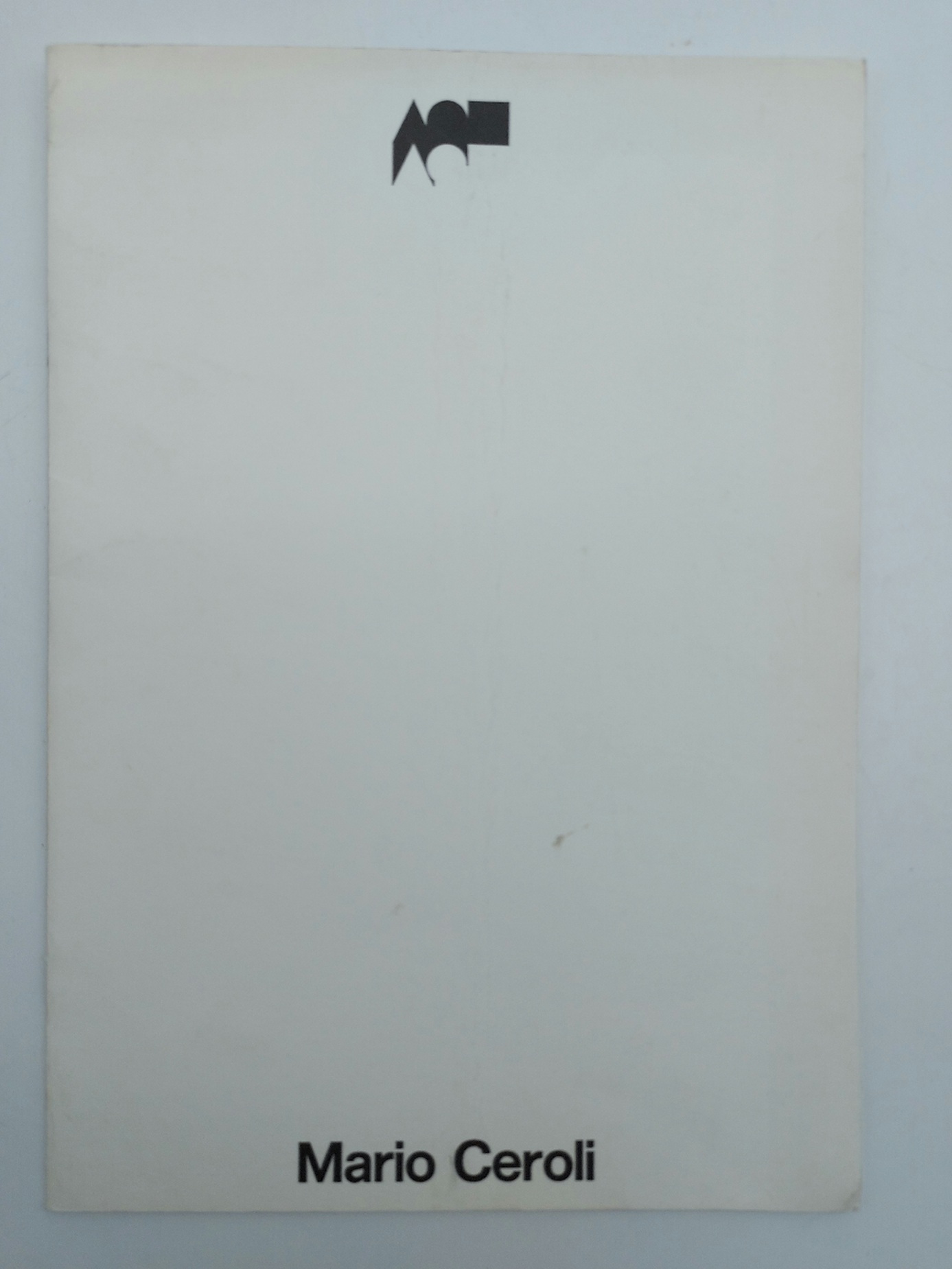 Mario Ceroli. Galleria Forma, Genova, 1972